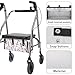 Hzeswody Lavender Large Size Rollator Basket, Walker Tray for Folding Walker, Walker Basket for Folding Walker, Walker Underseat Replacement Basket