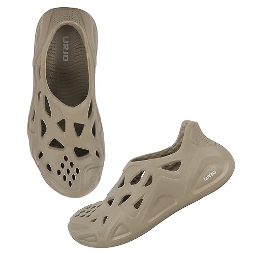 Image of URJO EZY Men's Clogs /Sandals with Adjustable Back Strap Ultra Soft & Flexibility Anti Skid Comfortable Waterproof Daily Mules Clogs /Sandals for Men