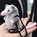 Possum Crochet Car Mirror Hanger Accessories Decor - Handmade Knitted Possum Car Pendant, Stuffed Animal Charm - Interior Hanger Ornament