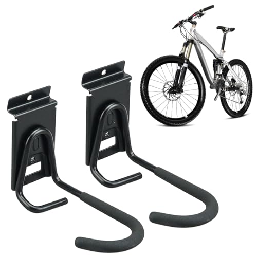 Dayysiuy Ganchos Para Bicicleta De Pared, Organizador Resistente De Metal Para Garaje, Organizador Sólido Para Bicicletas En Habitación Sala De Estar