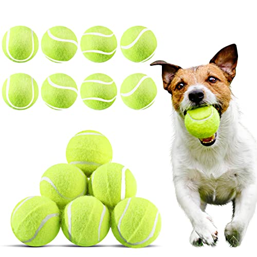 Hanaive-20-Pieces-Dog-Tennis-Balls-2-Inch-Mini-Tennis-Balls-for-Small-Dog-Pet-Fetching-Toy-Rubber-Felt-Training-Toys-for-Puppy-Pet-Playing-Exercise-and-PracticeYellow Hanaive 20 Pieces Dog Tennis Balls 2 Inch Mini Tennis Balls for Small Dog Pet Fetching Toy Rubber Felt Training Toys for Puppy Pet Playing Exercise and PracticeYellow
