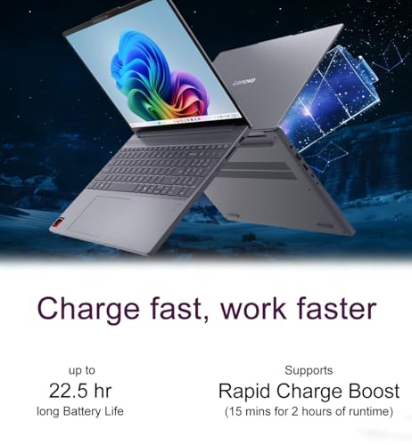 Image of Lenovo IdeaPad Slim 3 X Touchscreen Laptop (15.3 inch FHD+, Snapdragon X (> i7-1355U), 16GB 8448MT /s, 512GB SSD) AI Copilot+ PC for Business, Fingerprint, Backlit, 22-Hr Battery Life, Wi-Fi 7, Win 11 Home