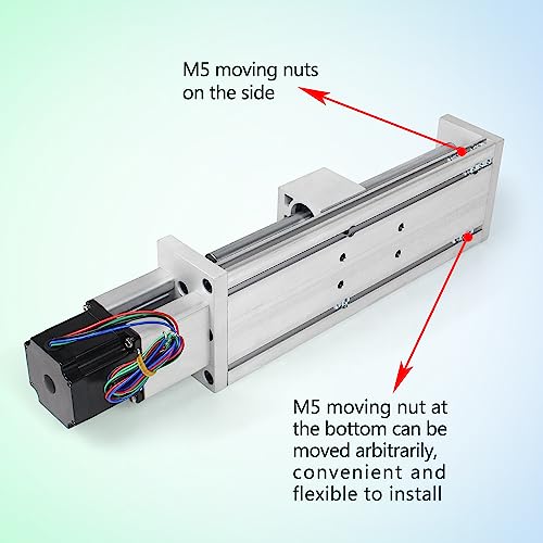 Rattmmotor Zbx100-300Mm Stroke Cnc Linear Stage Motion Actuator, Double Optical Axis X Y Z Axis Linear Slide Rail Aluminum Alloy Cross Sliding Table Sbr16 Linear Rail Guide Sfu1605 Ballscrew For Cnc #TOP4