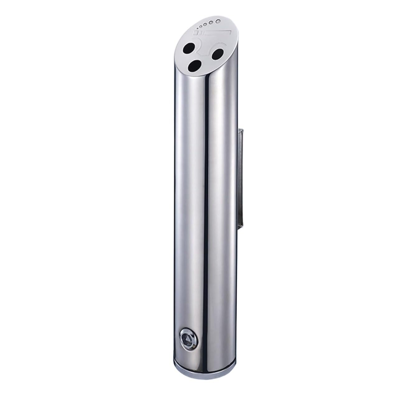 ashtray， Wall Mounted Ashtray Outdoor Stainless Steel Cylinder Cigarette Ash Bin Lockable Metal for Use In Communal Smoking Areas or Shelters