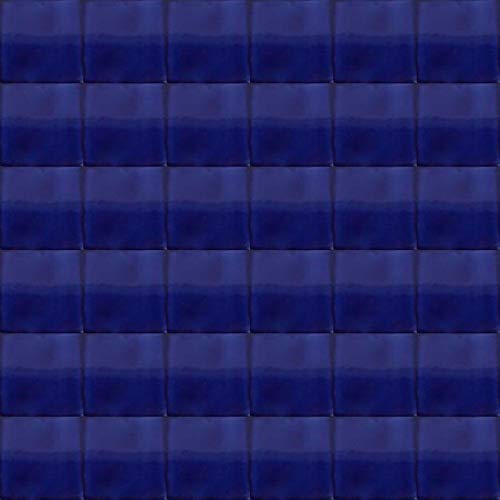 Cerames- Dark Blue Marquez Mexicano Mexican Solid Color Tiles Backsplash 4X4 | Pack Of 90 Handmade Tiles | Talavera Bathroom And Kitchen Splashbacks Tiles #TOP1