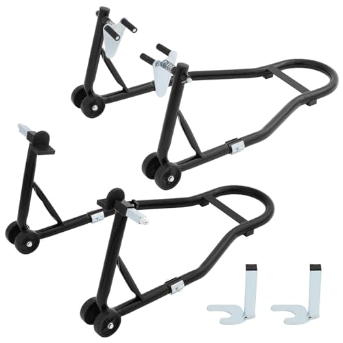 Motorcycle Stand Heavy-Duty Motorcycle Rear and front Wheel Lift 550KG Load Capacity Motorcycle Paddock Stand Lift for Garage Workshop