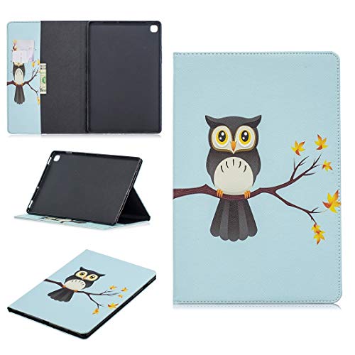 SGJFZD for Samsung Galaxy Tab S5E 10.5 T720 / T725 Aigle de Dessin coloré sur Le Motif d'arbre Horizontal Flip Cuir Coating avec Portefeuille et Portefeuille de Cartes Cover