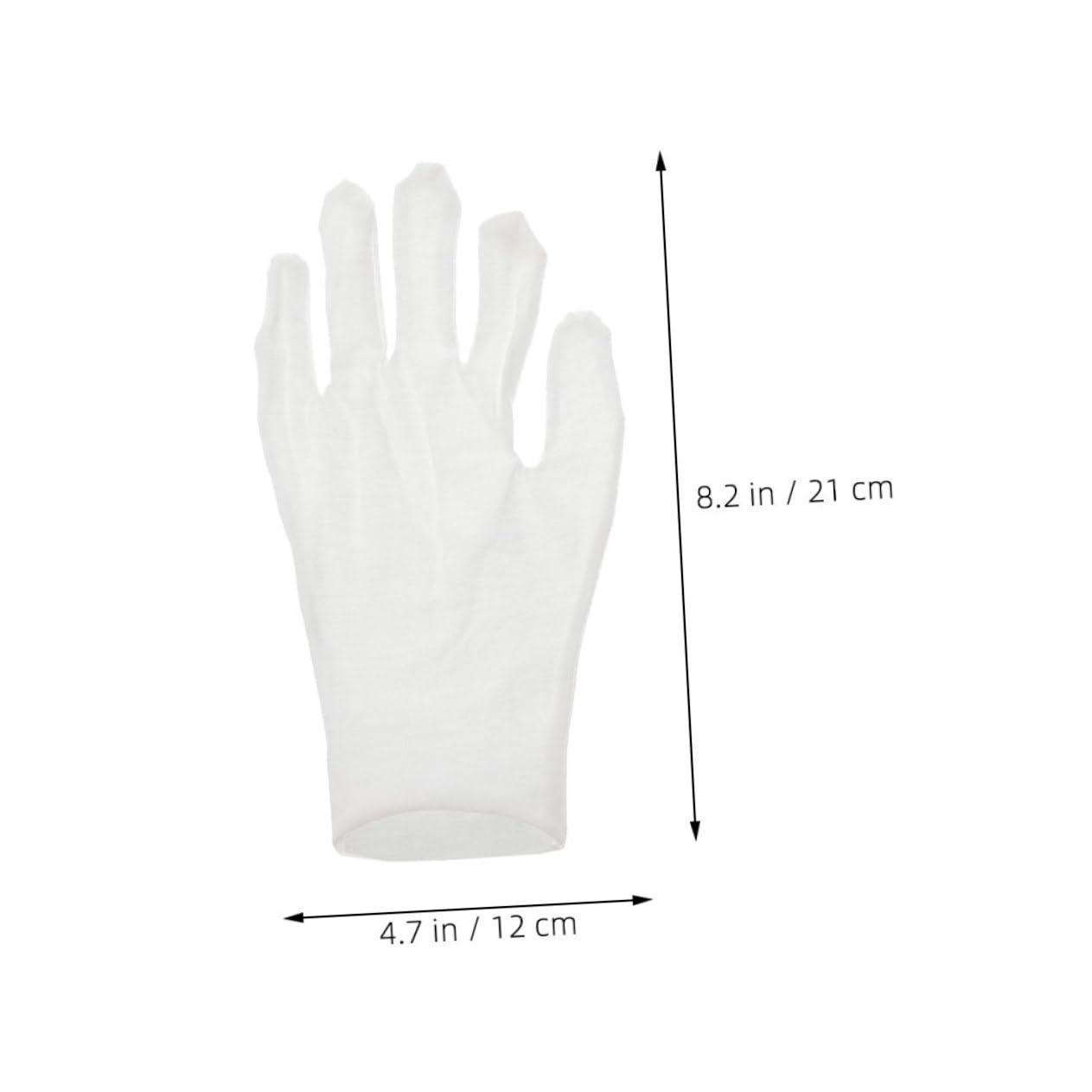 LIFKOME 12Pairs Cotton Gloves for Moisturizing Hands Soft White Cotton Working Gloves Adult Overnight Use for Dry Skin Comfortable Breathable