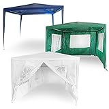 [page_title]-ESTEXO® Garten Pavillon, Festzelt, Partyzelt, Gartenzelt, Zelt, Festivalpavillon (300x300x240 cm ohne Seitenwände, Grün)