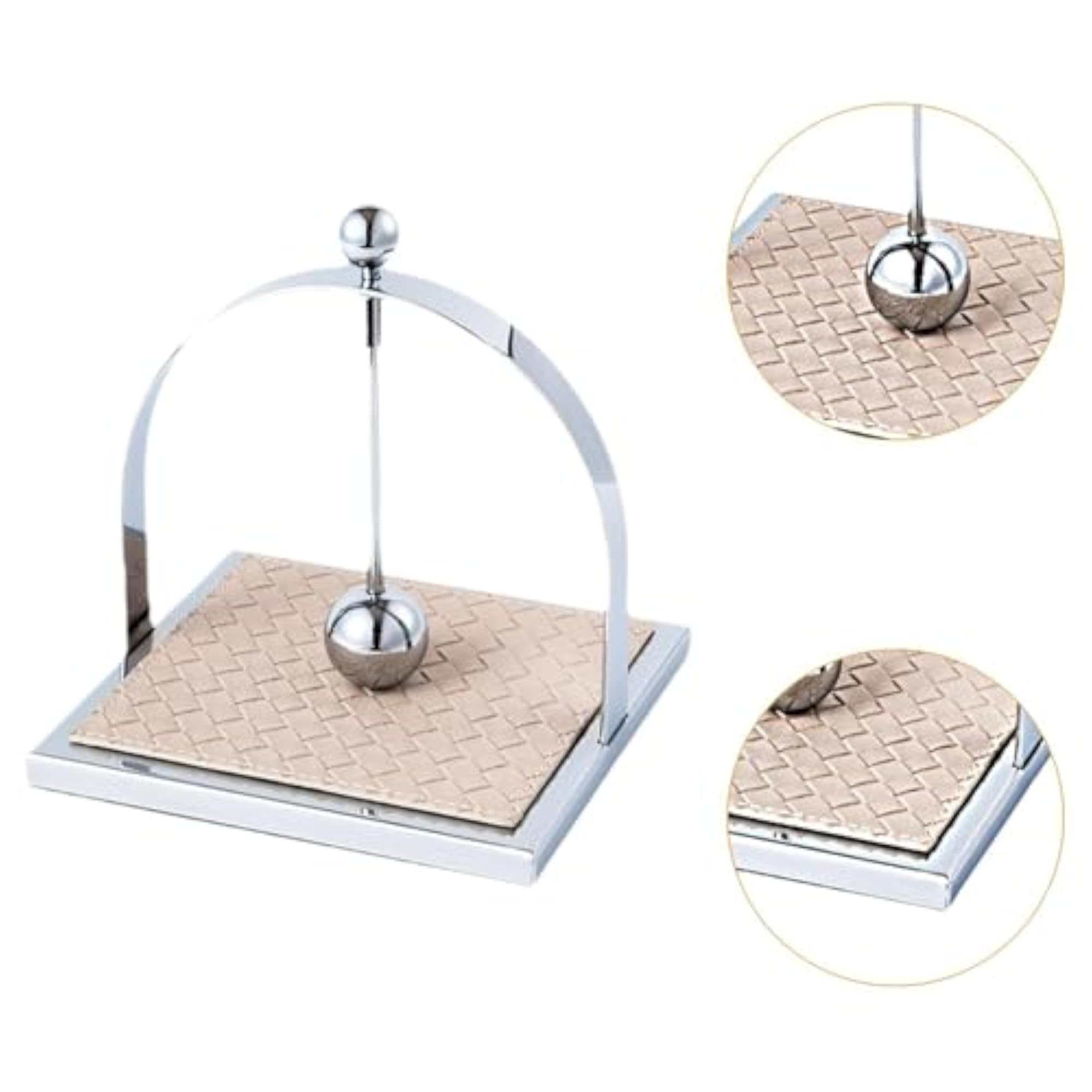 Square Napkin Stand for Restaurant Cafe Countertop Argent