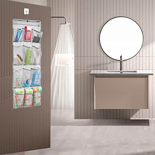 Anzorg Mesh Shower Organizer Hanging Caddy Quick Dry Bathroom Storage For Toiletry Accessories With Rotating Hanger (12 Pockets) #TOP5
