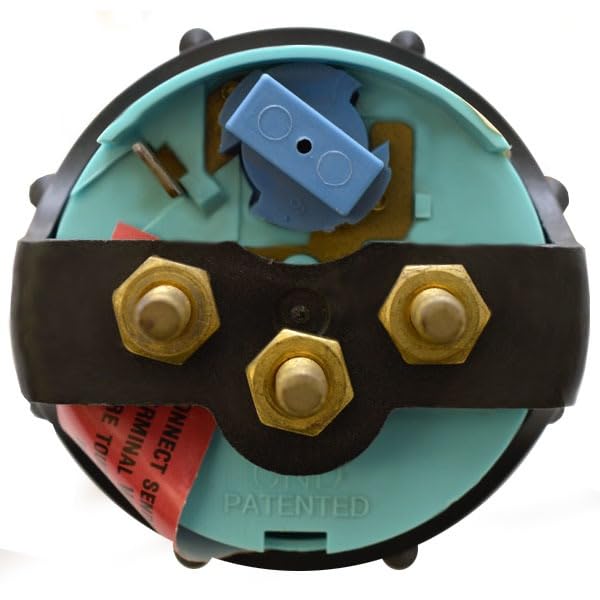 Faria Boat Oil Gauge GP9779A | Larson 2 Inch Chesapeake Black SS Marine