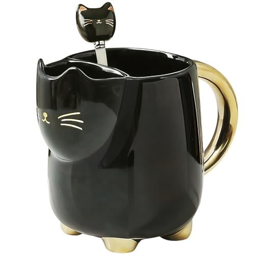 Bag&ndash; 17oz Unique Coffee Cup With Kitty Expression Design, 