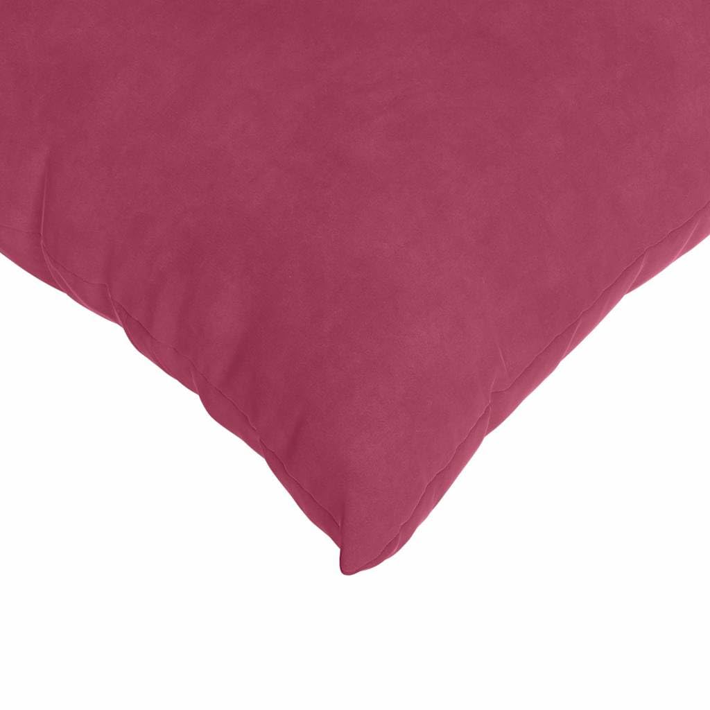 Sofakissen 2er Set 70 x 50 cm, Dekokissen aus Cordstoff in Weinrot, Weiche Kissen mit Polyesterfüllung & Reißverschluss, Moderne Wohndeko für Wohnzimmer Schlafzimmer
