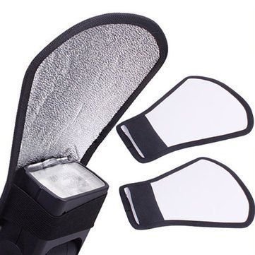 Ginni Silver White Flash Diffuser Reflector for Canon Nikon Pentax Yongnuo Sony-picture-16