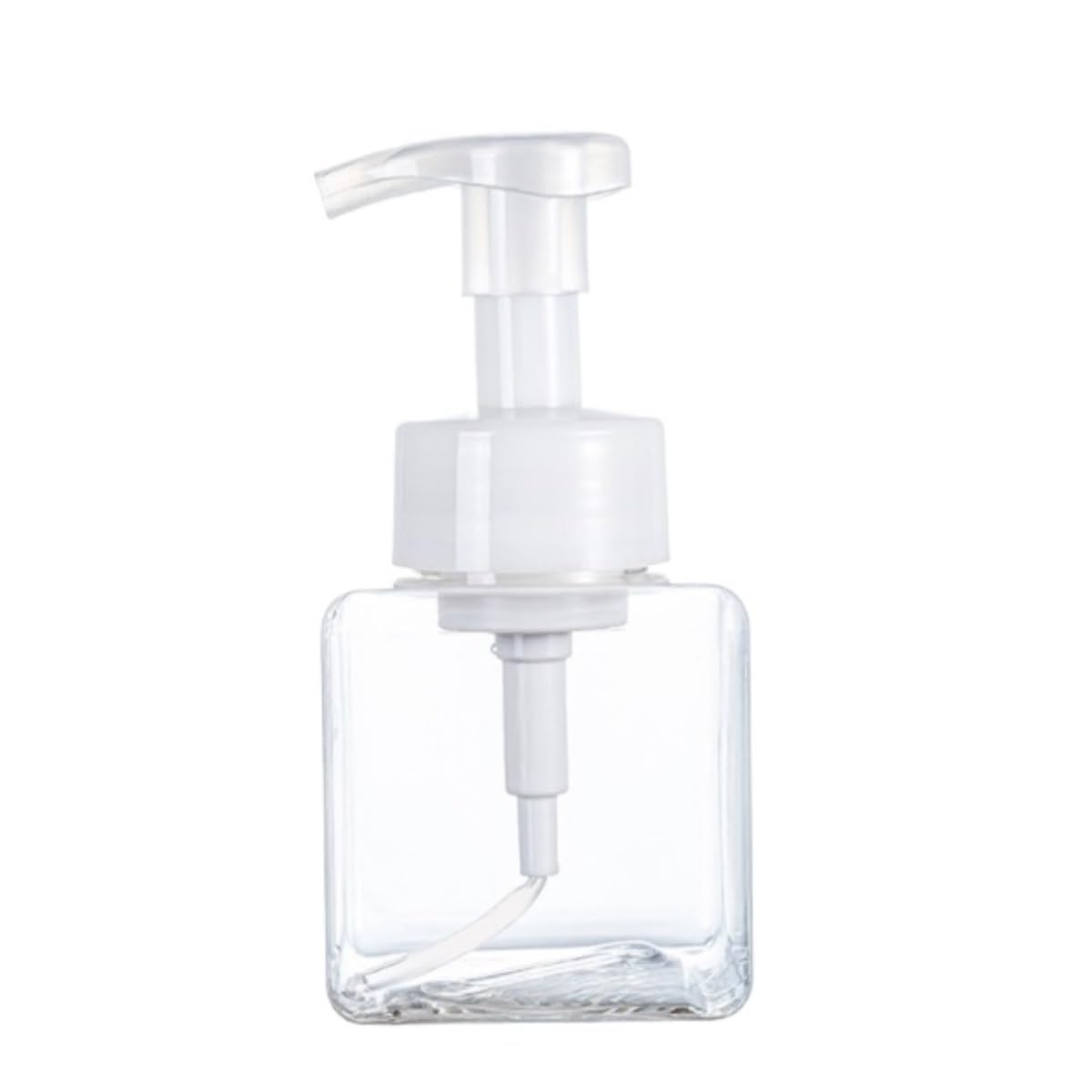 Dispensador de Jabón Líquido Dispensador De Jabón Y Loción, Botella Líquido Decorativa Vacía Rellenable con Bomba Botellas de Aseo(White)