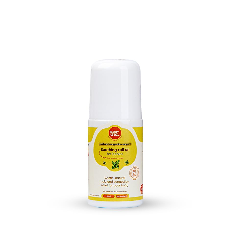 ROOT and SOIL Soothing Roll On for Babies | Cold and Congestion Support - Panikoorka 50 ML | 0+ Months | Newborn & Infant Friendly | 100% Natural | No Preservatives-image-39