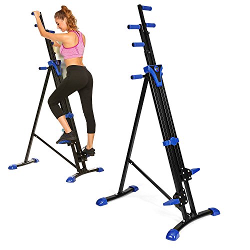 OppsDecor Vertical Climber Exercise Folding Climbing Machine Fitness Stepper Exercise Machine Stair Climber