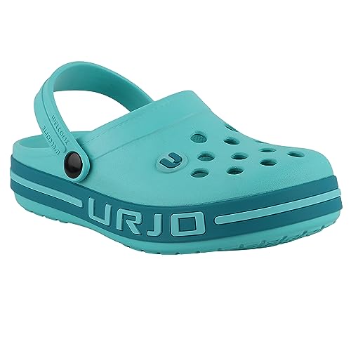 Image of URJO Streak Kid's Clogs /Sandals with Adjustable Back Strap Ultra Soft & Flexibility Anti Skid Comfortable Waterproof Daily Mules Clogs /Sandals Boy's & Girl's