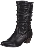  s.Oliver Damen Casual Cowboy Stiefel, Schwarz (Black 1), 38