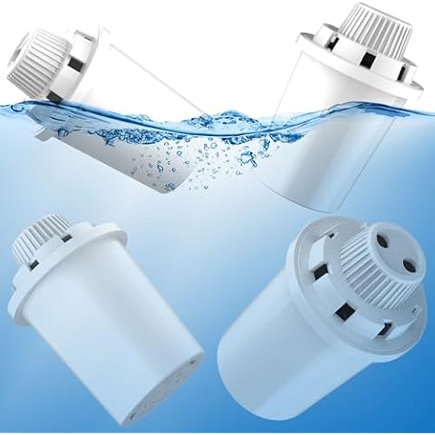 (4 Pack) Pet Water Fountain Filter Dog Water Bowl Filter Replacement, Filter Cartridge for lesotc Dog Water Fountain Filter, High-efficiency & Cleaner Water Cover