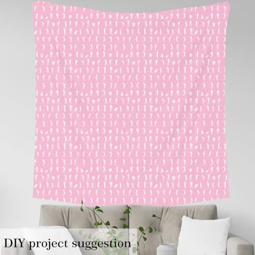 Tissu d'ameublement imperméable résistant rose 92 x 150 cm à motif thématique golf