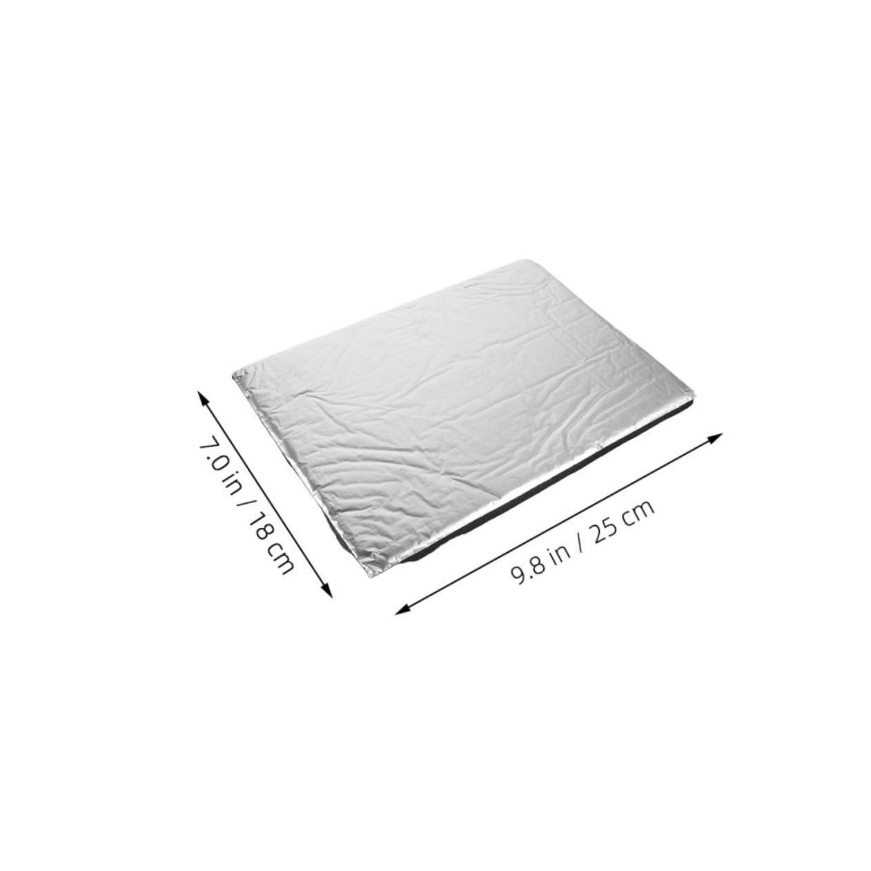Amosfun 50stücke Schallschutzmatte Aus Aluminiumfolie Isolierung Für Auto Motor Wärmedämmung Geräuschreduzierung Dämmmaterial Für Fahrzeuge