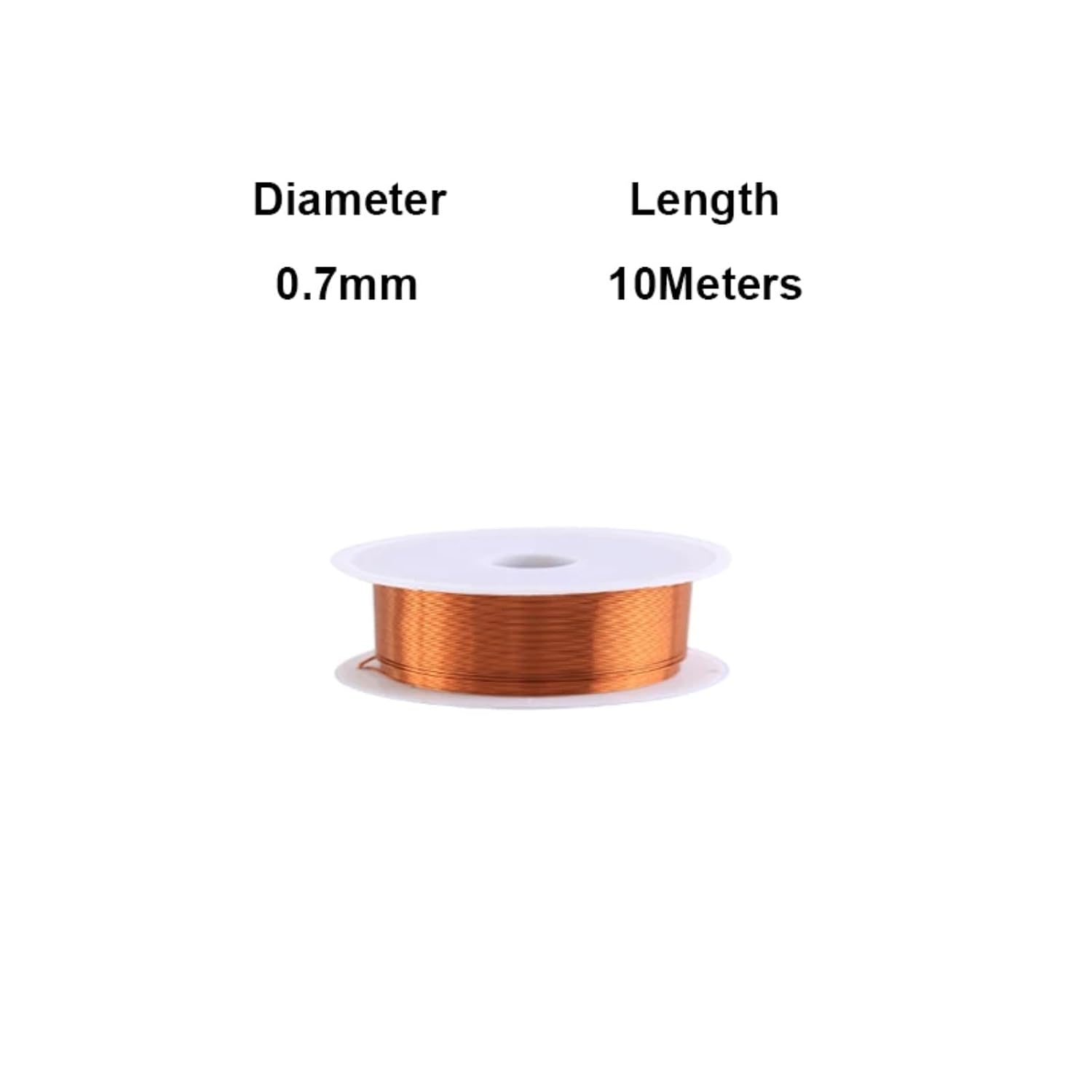 1Roll-3Rolls Copper Lacquer wire0.06mm -1.2mmCable Copper Wire Magnet Enameled Winding Coil(0.7mm 10m,3 roll)