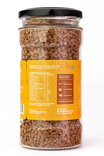Image of Impulse Coffees Nutkhat Hazelnut Instant Coffee Powder | Smooth Medium Roast Arabica with Toasty Rich Hazelnut Aroma & Creamy Aftertaste | Instant Cafe-Style Flavoured Coffee for Home & Office | 100Gms