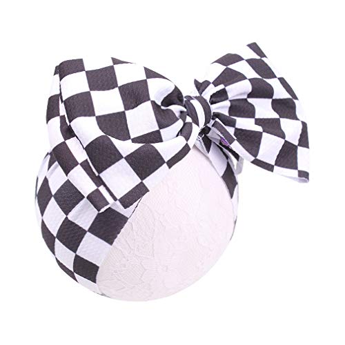 YanJie Baby Large Bows Headwrap Stretch Textured Fabric Top Knot Turban Headband Hair Accessories