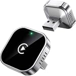 Teeran sans fil CarPlay Adaptateur pour iPhone (2026 Mise à jour) Mini prêt à brancher pour les voitures avec Factory Wired Apple CarPlay, Rapide & Connexion stable, configuration facile, compatibilité grand véhicule USB & USB C