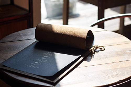 Wooden Menu Holder With Leather Cover-Menu Covers, Menu Board For Restaurant, Wood Clipboard, Hard Menu Covers, Restaurant Menu Covers, Menu Folder, Leather Menu Cover, Wooden Rustic Clipboards #TOP1