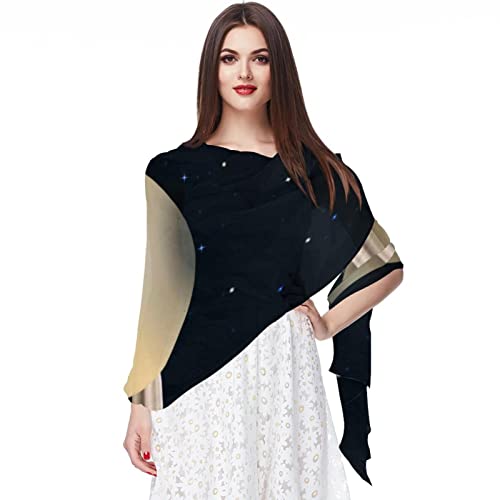 Écharpe longue plage foulard mousseline de soie femme hijab multicolore