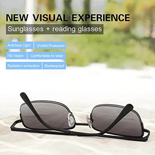 Miryea Full Lens Reading Glasses Spring Hinge Uv Protection Sunglasses Blue Light Blocking Sun Readers For Men Women Outdoor Driving Safety Eyeglasses Anti Glare Tinted Shades Eyewear Not Bifocals #TOP2