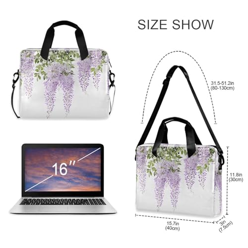 Maletín para portátil morado lavanda portátil 13-15.6 pulg miniatura 5