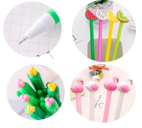 Pack de 30 bolígrafos de gel multicolor 0.5mm estilo A miniatura 6