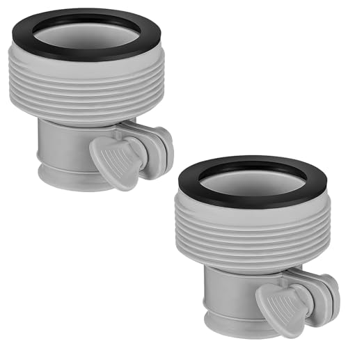 Lysjoy Poolschlauch Adapter 1 5 Zoll Pool Adapter B Pool Schlauchverbinder Schlauchadapter Pool Schlauchadapter für Pools Kit Poolzubehör für Intex-Filterpumpen und Soleanlagen (2 Stück)