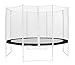 SixBros. Randabdeckung Schwarz für Gartentrampolin 1,85 M - 4,60 M - Ersatzteil Federabdeckung PVC - RA-1958 - Größe 2,45 m 3L