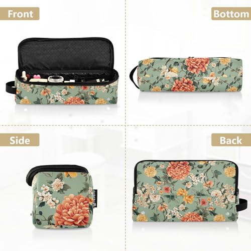 Fall Flower Sage Green Estuche de Viaje 2 en 1 para Plancha y Rizadora de Pelo con Base Resistente al Calor, Organizadora de Accesorios de Estilizado para Mujeres miniatura 5