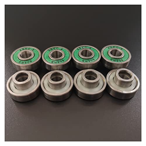 Roulements roulettes patins longboard 608RS ABEC-9 vert 16pcs - 2