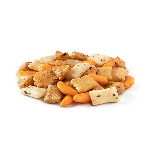 NUTS U.S. - Oriental Rice Crackers | Non GMO | Crunchy & Mildly Spicy | Packed in a Resealable Bag! (4 LBS)