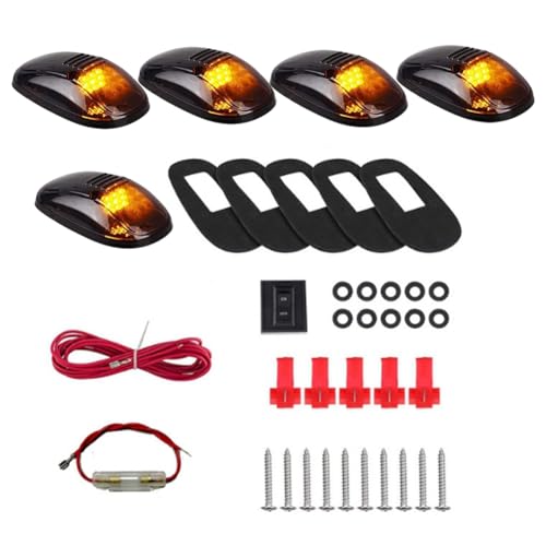 Luces LED de techo de coche para camion SUV lampara de cabina ambar 12V ahumada