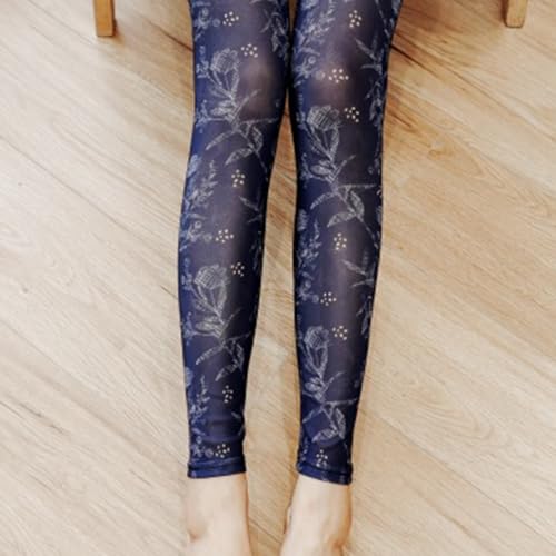 Premium Fashion Patterned Footless Tights for Women with Designs Sheer Leggings Colorful Pantyhose4