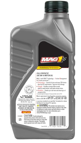 Aceite de motor sintético Mag 1 SAE 0W-16 1 cuarto pack 6 miniatura 2