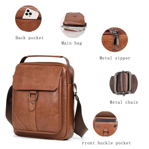 Shoulder Bag for Men Leather Man Bag Man Purse Crossbody Bags for Men Handbag Bag Messenger Satchel Travel bag4