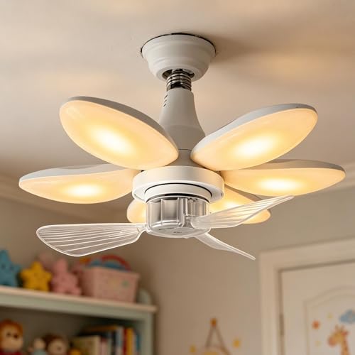 Ventilador de techo plegable de ABS resistente con mando remoto 3