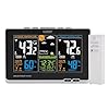 La Crosse Technology Advanced Weather Station with Full-Color LCD & Atomic Time - Monitor Indoor/Outdoor Conditions with Temperature Alerts and Humidity Readings with Transmission Range of 300 Feet