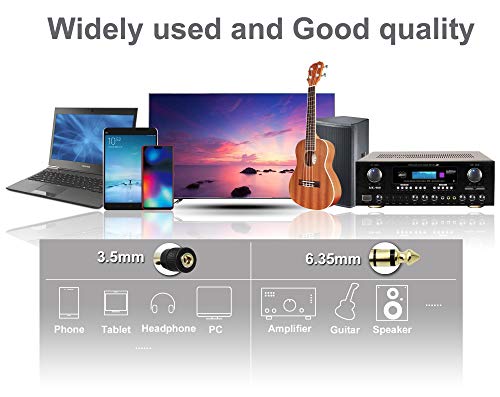 image for Chadou Audio Adapter 6.35mm (1/4 inch) Male to 3.5mm (1/8 inch) Female