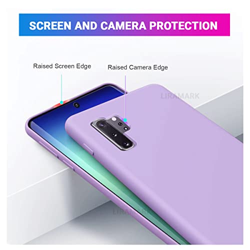 Image of LIRAMARK Liquid Silicone Soft Back Cover Case for Samsung Galaxy Note 10 Plus /Note 10+ (Levender)