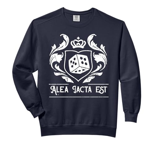 The Die Has Been Cast Alea Iacta Est Shirt Distressed Gift Comfort Colors Adult Sweatshirt